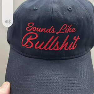 Red Text Cap