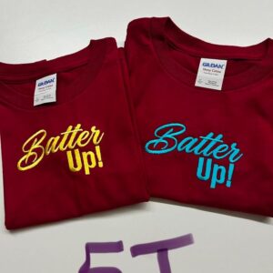 Batter Up! Embroidered Kids T-Shirt