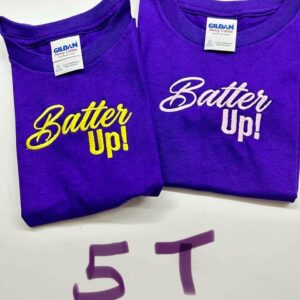Batter Up! Embroidered Kids T-Shirt - Image 2