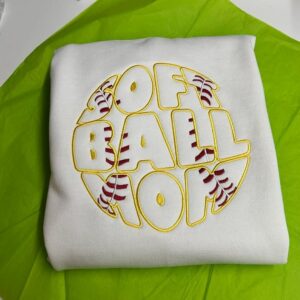 Softball Mom Bubble Crewneck