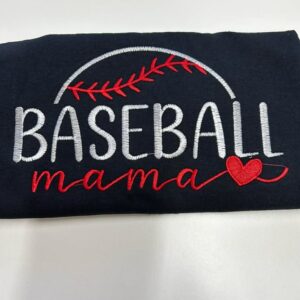 Baseball Mama Embroidered Tee