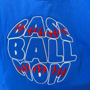 Baseball Mom Embroidered Tee